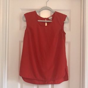 Merona red sleeveless blouse - S